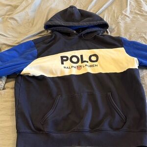 Ralph Lauren Men's Navy and Blue Hoodie